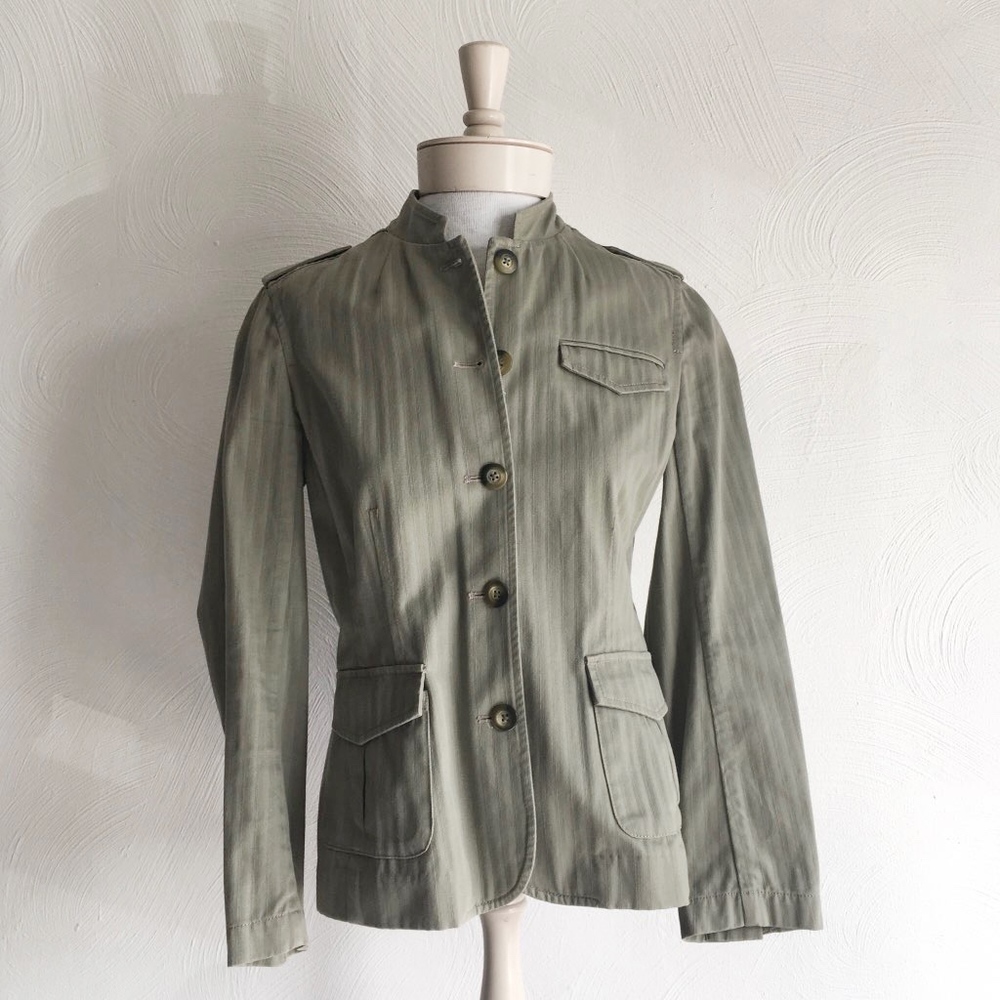 Eddie Bauer Green Button Jacket